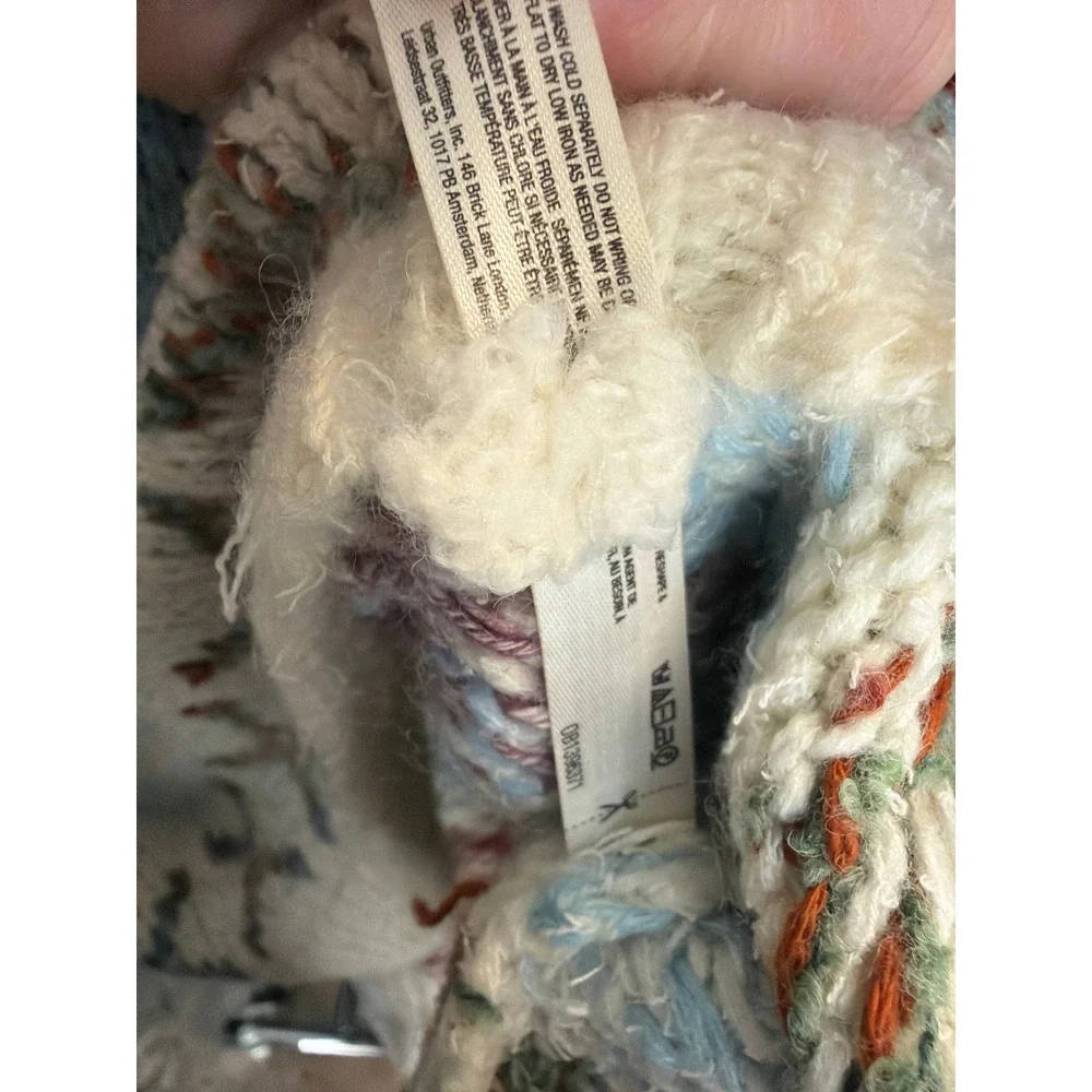 Daily Practice Anthropologie Sweater Womens XS/S Multi Fair Isle Cropped Boho